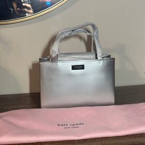 Kate Spade Metallic Silver Tote